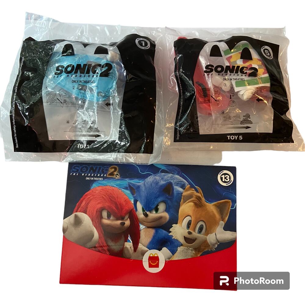 Sega Sonic 2 McDonalds Happy Meal Toy 2022 Variety Pack 1 5 13 Fast Food